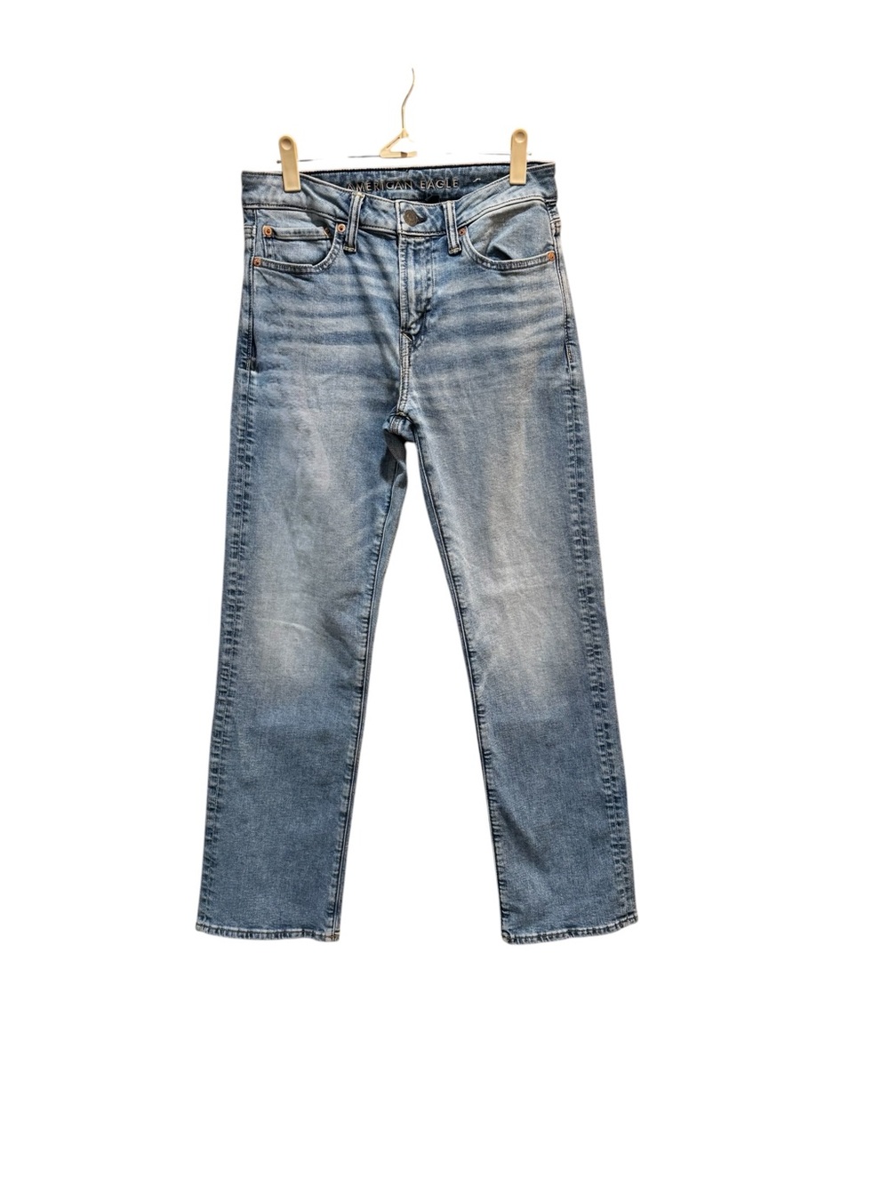 American Eagle Original Bootcut Jeans Mens Size 28X30 Light Blue Wash Stretch